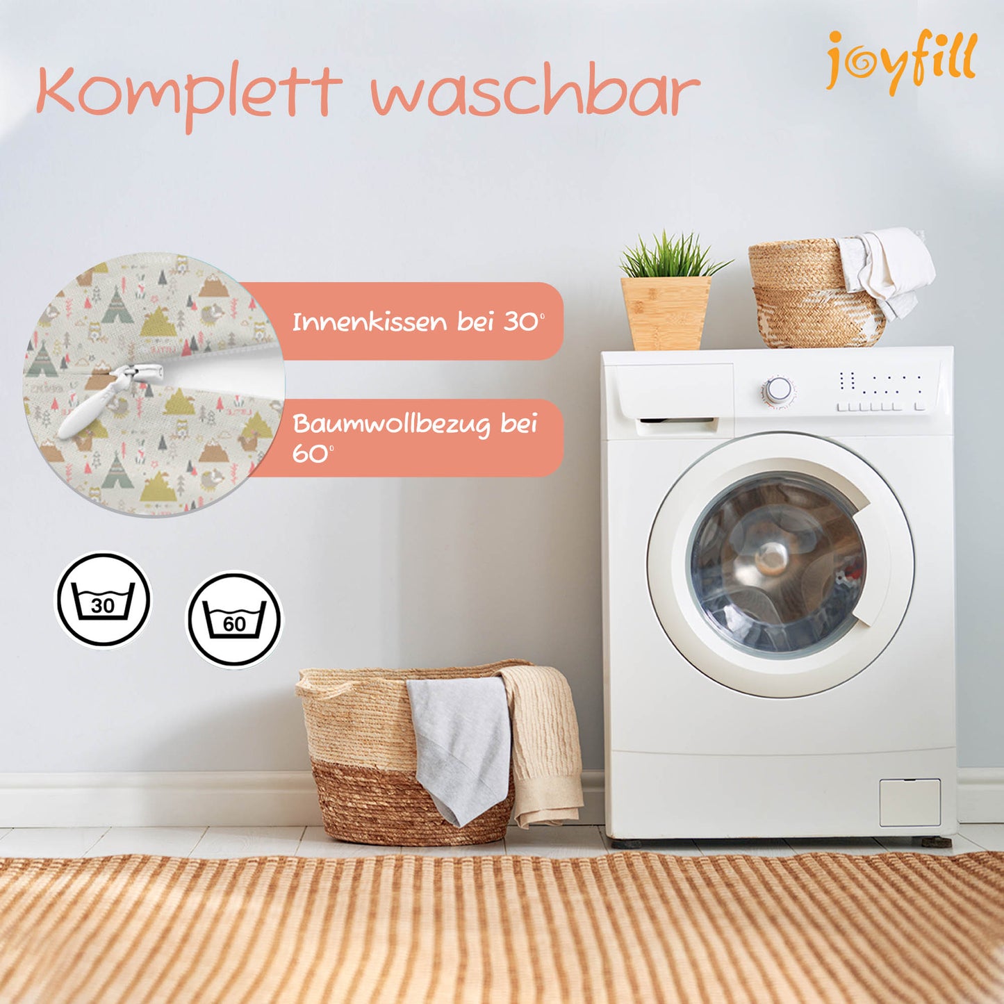 Joyfill Stillkissen (190cm) mit Dinkel