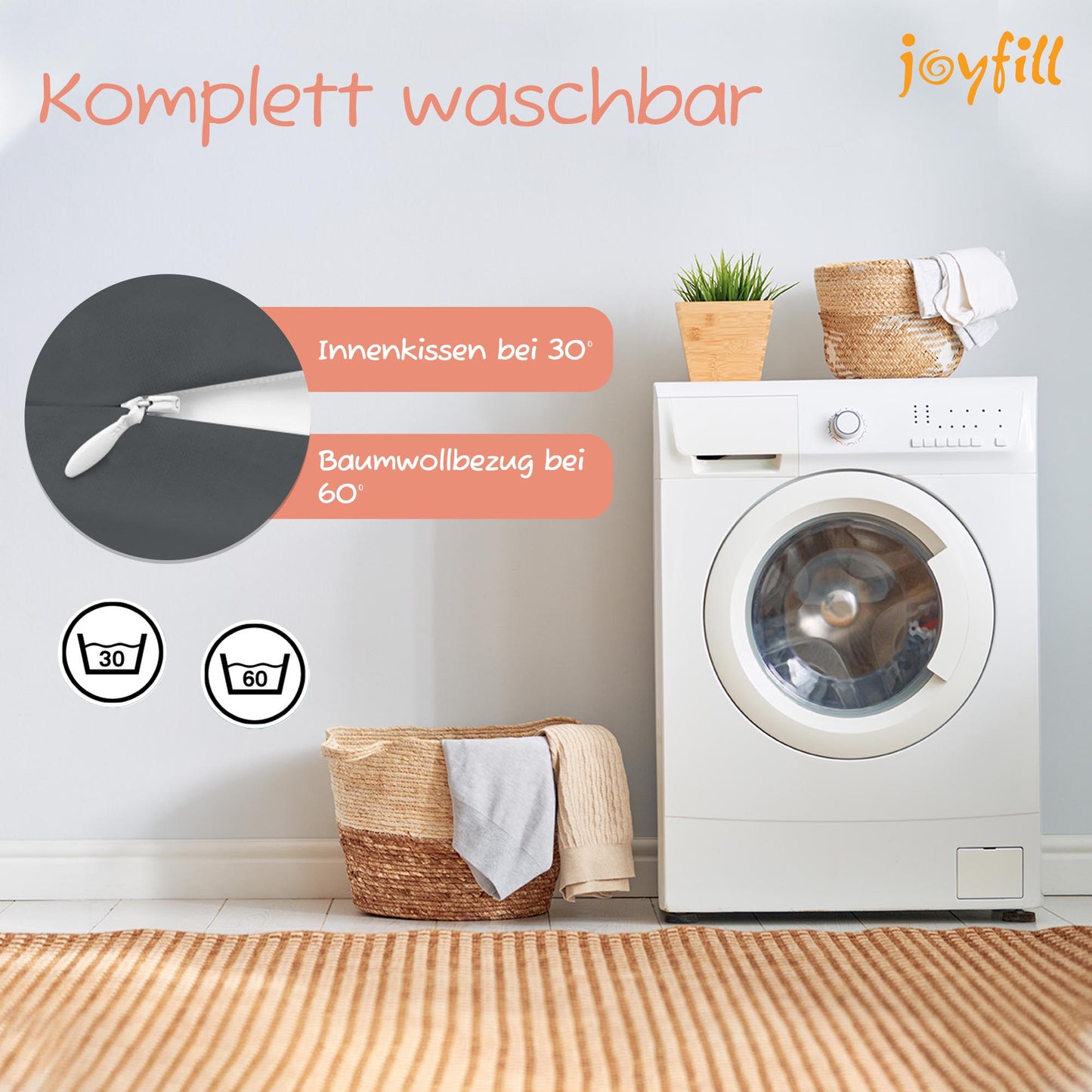 Joyfill Stillkissen (190cm) mit BioFoam