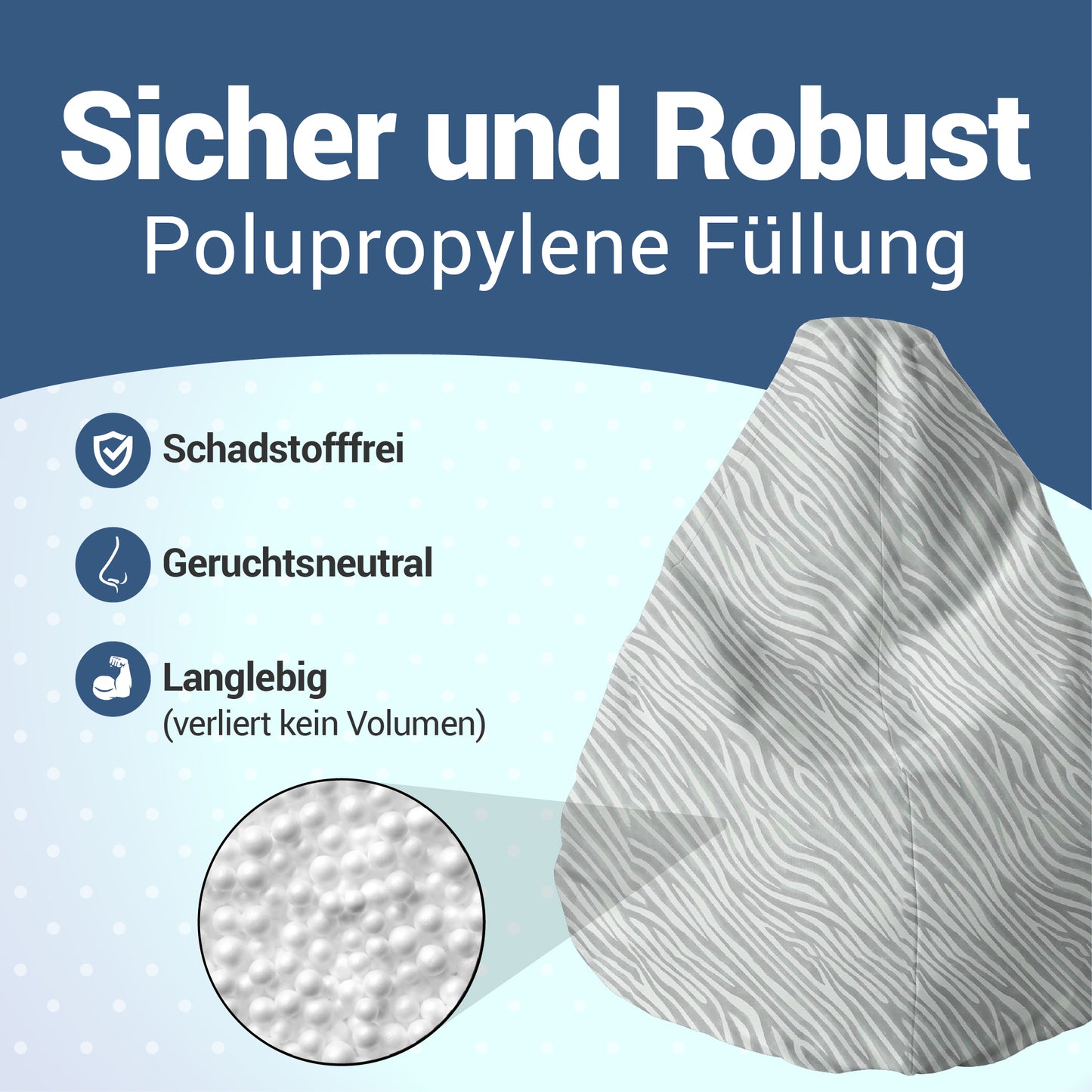 Sitzsack für Groß und Klein (EPS gefüllt | 240L)