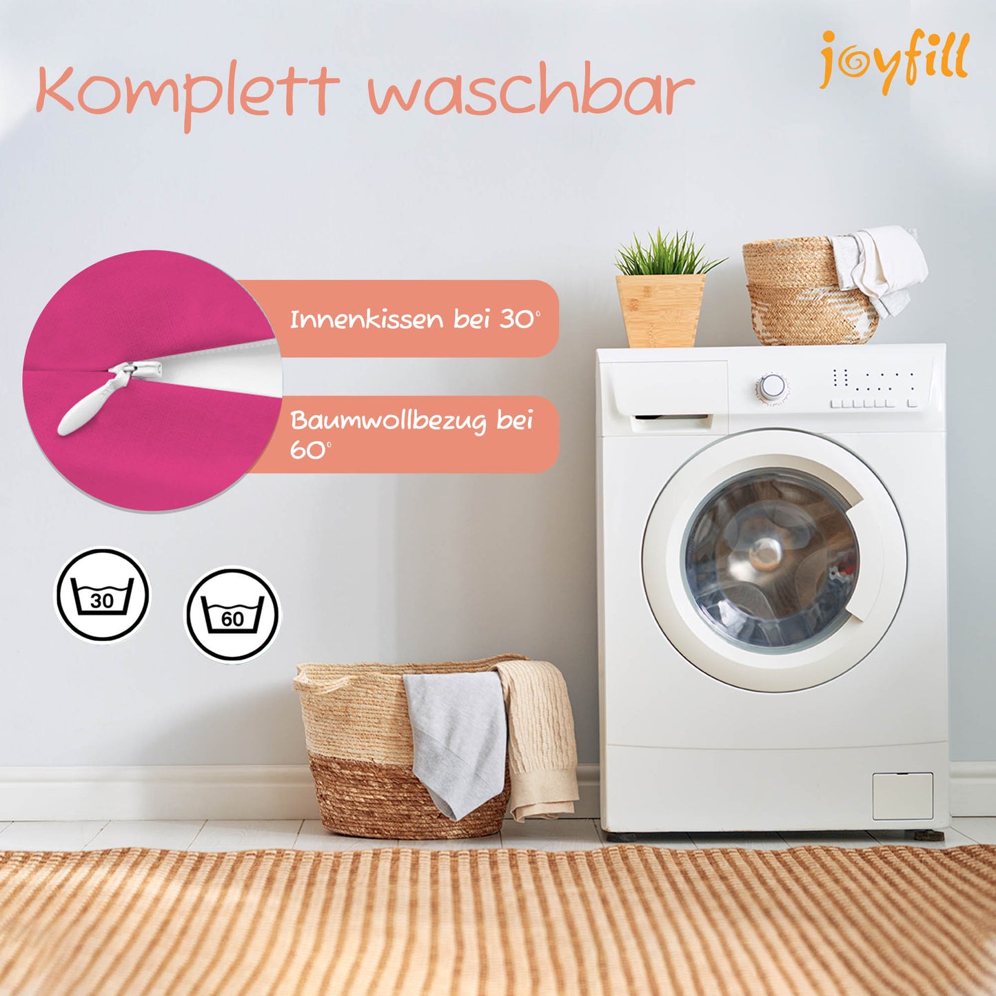 Joyfill Stillkissen (190cm) mit Dinkel