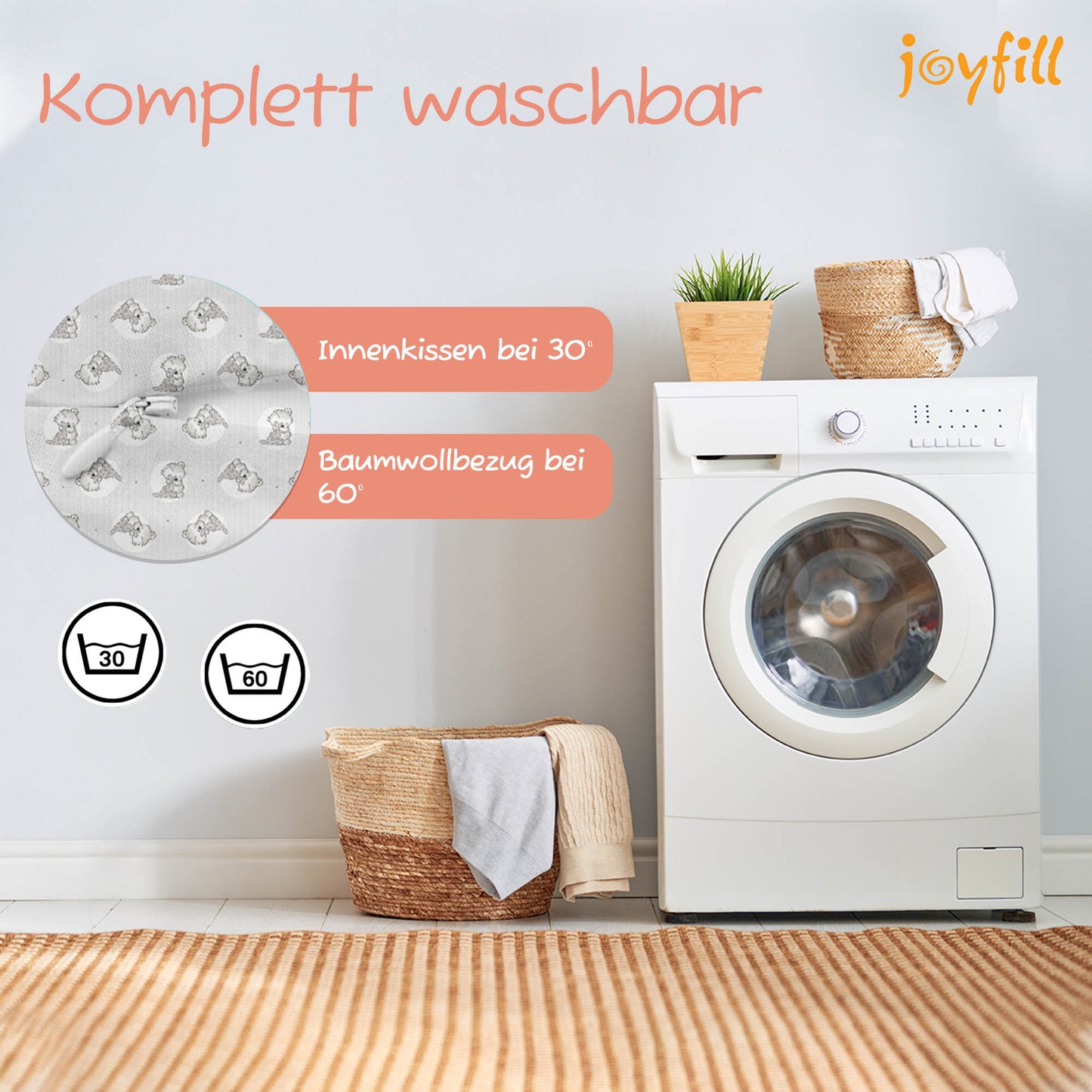 Joyfill Stillkissen (190cm) mit Dinkel