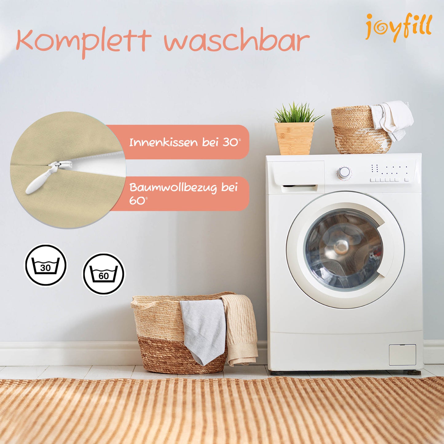 Joyfill Stillkissen (190cm) mit Dinkel