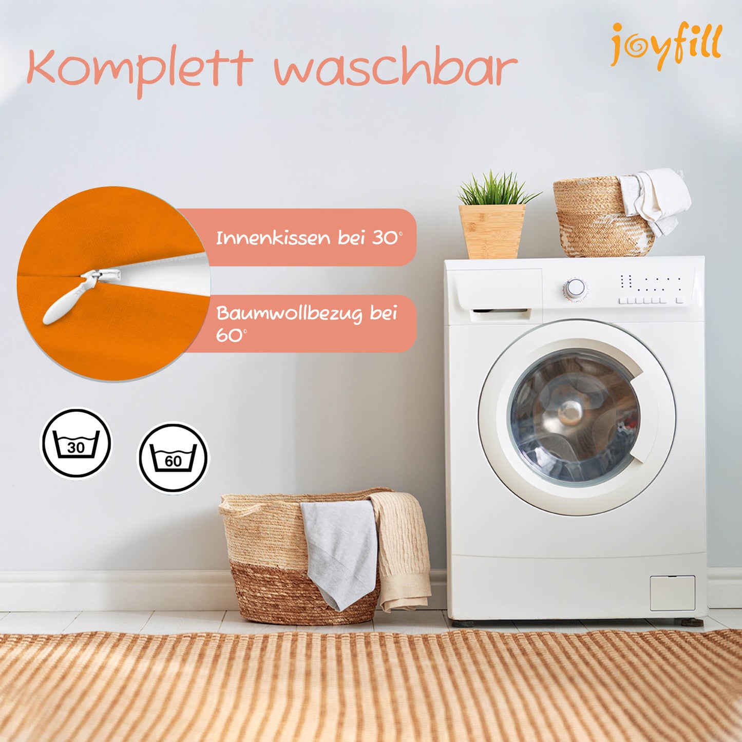 Joyfill Stillkissen (190cm) mit Dinkel