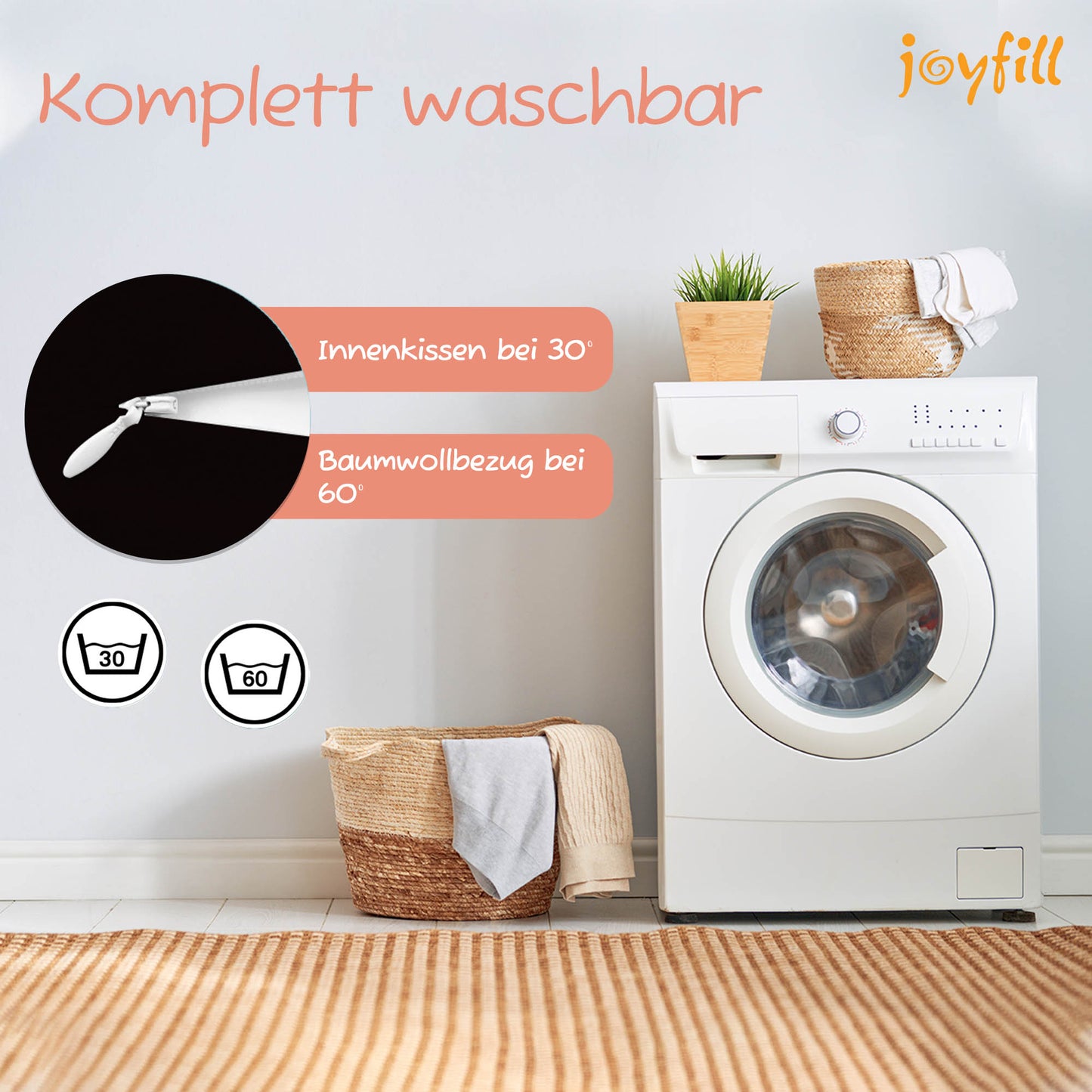 Joyfill Stillkissen (190cm) mit Dinkel