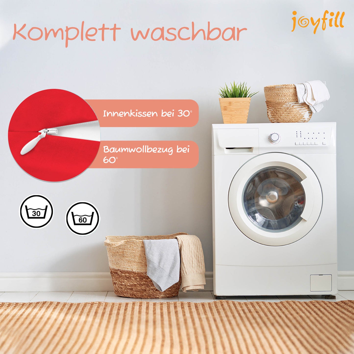 Joyfill Stillkissen (190cm) mit Dinkel
