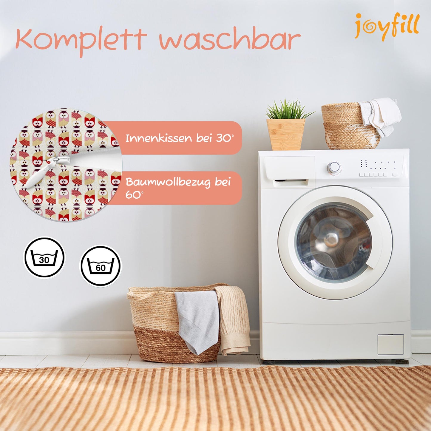Joyfill Stillkissen (190cm) mit BioFoam