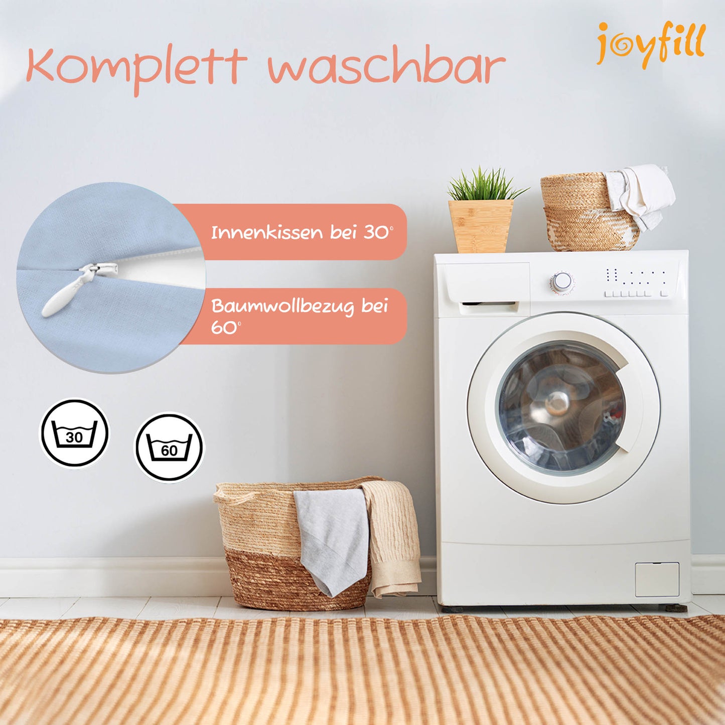 Joyfill Stillkissen (190cm) mit Dinkel