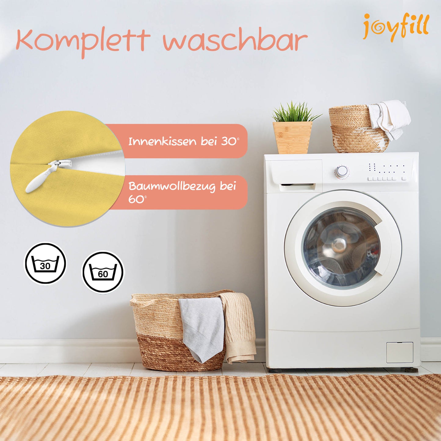 Joyfill Stillkissen (190cm) mit Dinkel