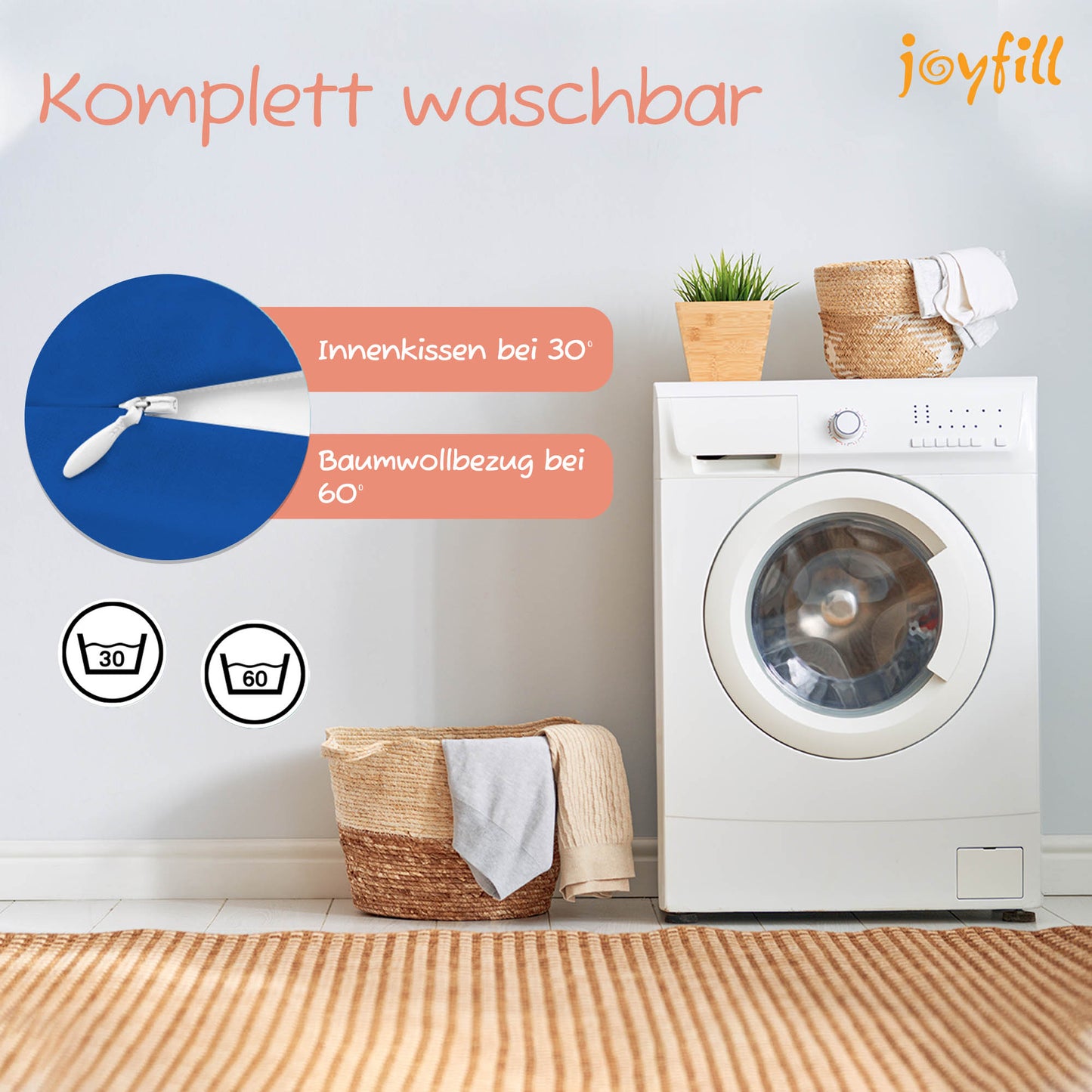 Joyfill Stillkissen (190cm) mit Dinkel