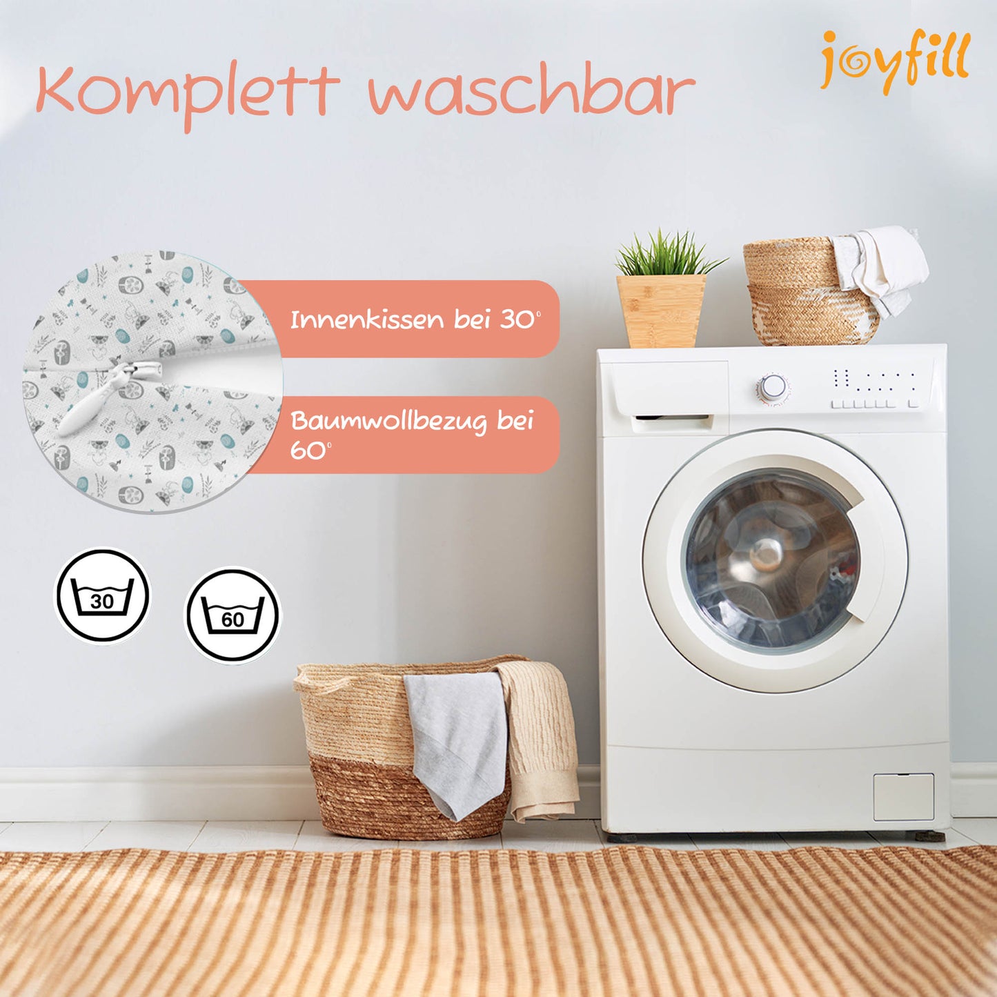 Joyfill Stillkissen (190cm) mit Dinkel