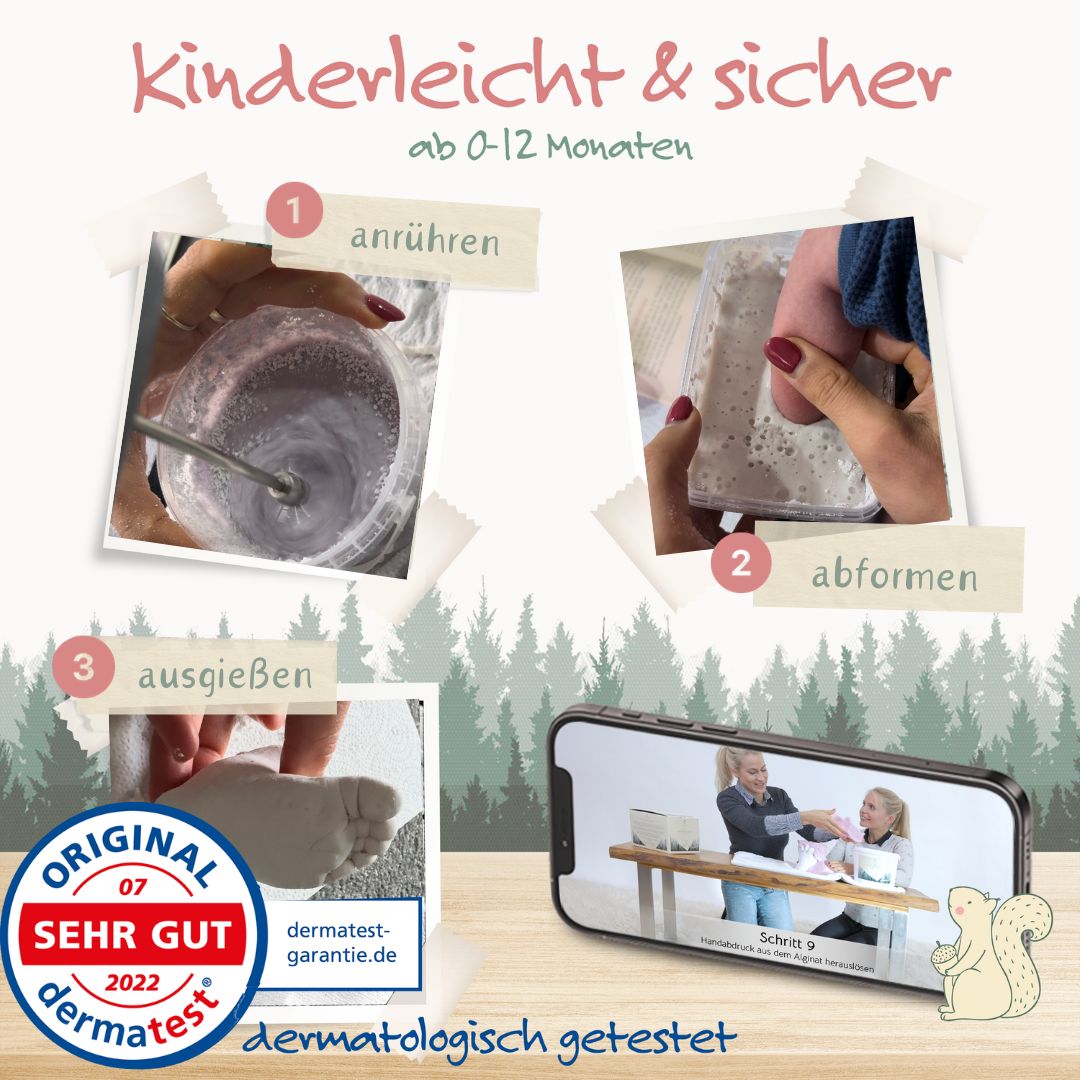 HAND - & FUßABDRUCKSET BABY von Joyfill