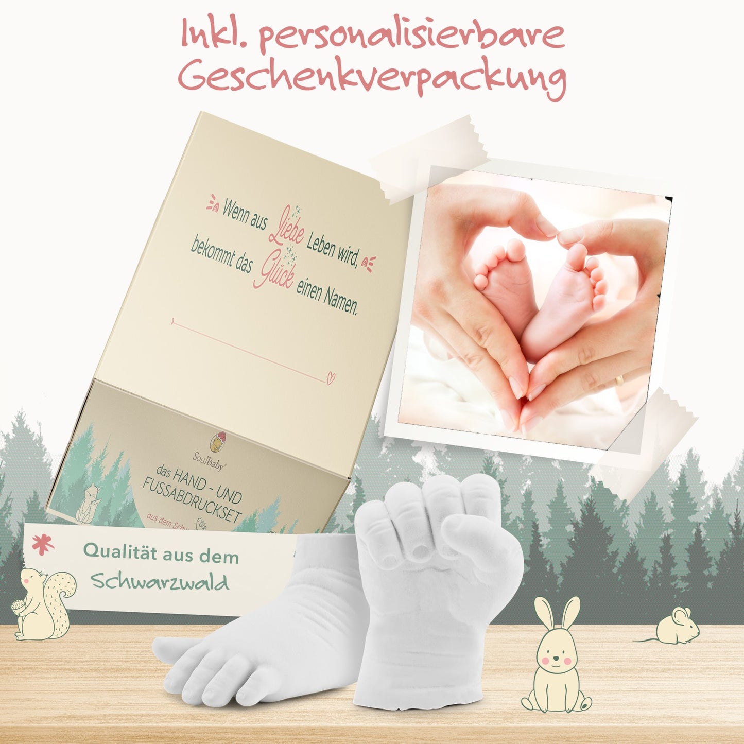 HAND - & FUßABDRUCKSET BABY von Joyfill