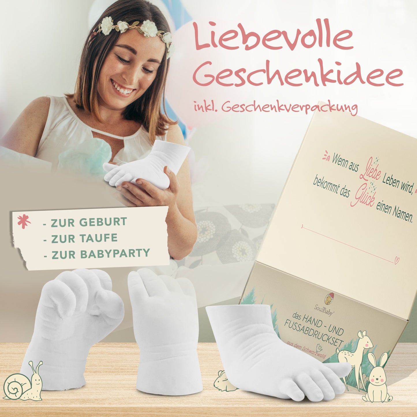 HAND - & FUßABDRUCKSET BABY von Joyfill