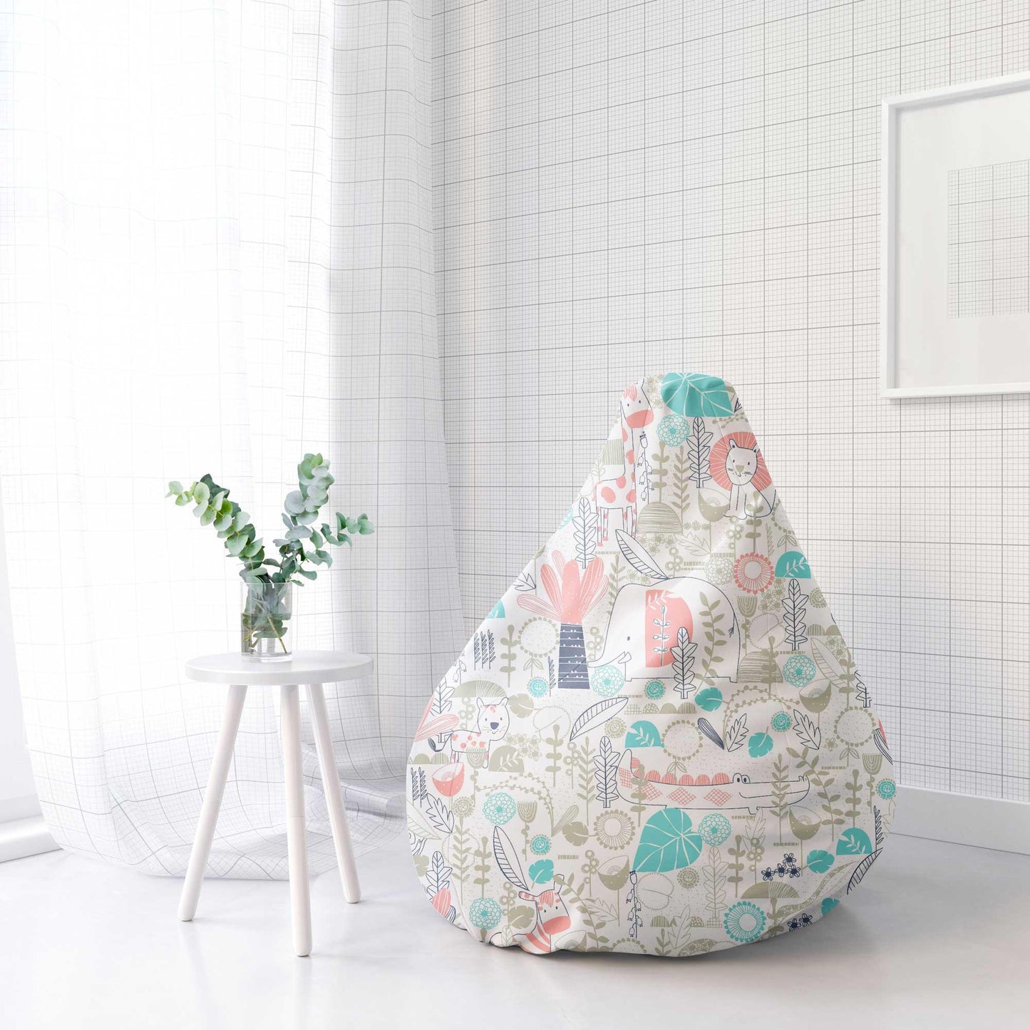 Joyfill Sitzsack mit Bezug, Stuhl für Kinder und Erwachsene, Weicher Stoff, 240L - Joyfill 