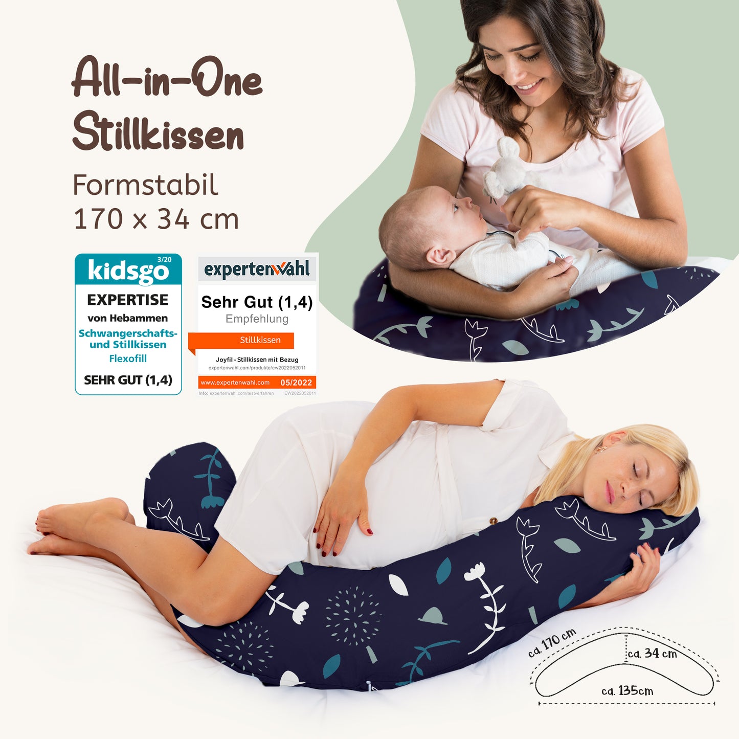 joyfill Stillkissen I Von Hebammen Getestet I Flüsterleise Füllung