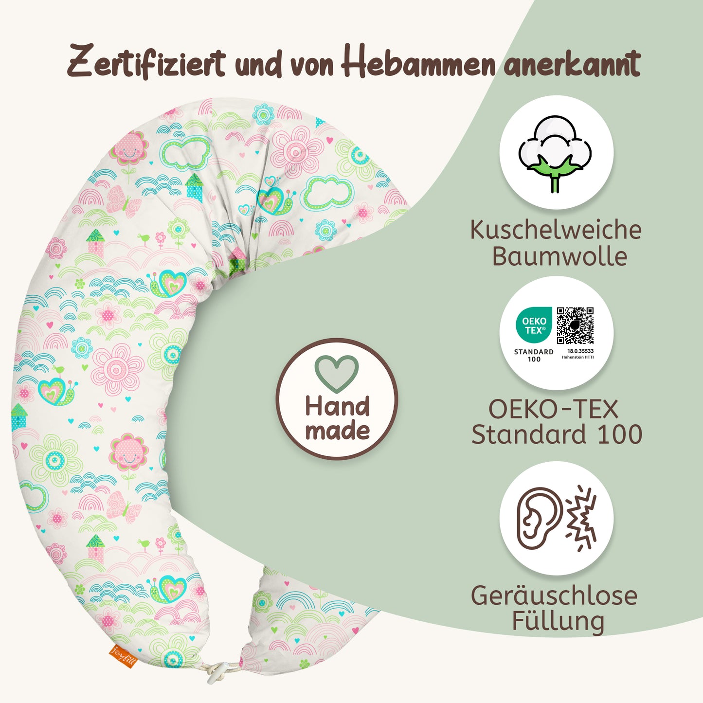 joyfill Stillkissen I Von Hebammen Getestet I Flüsterleise Füllung