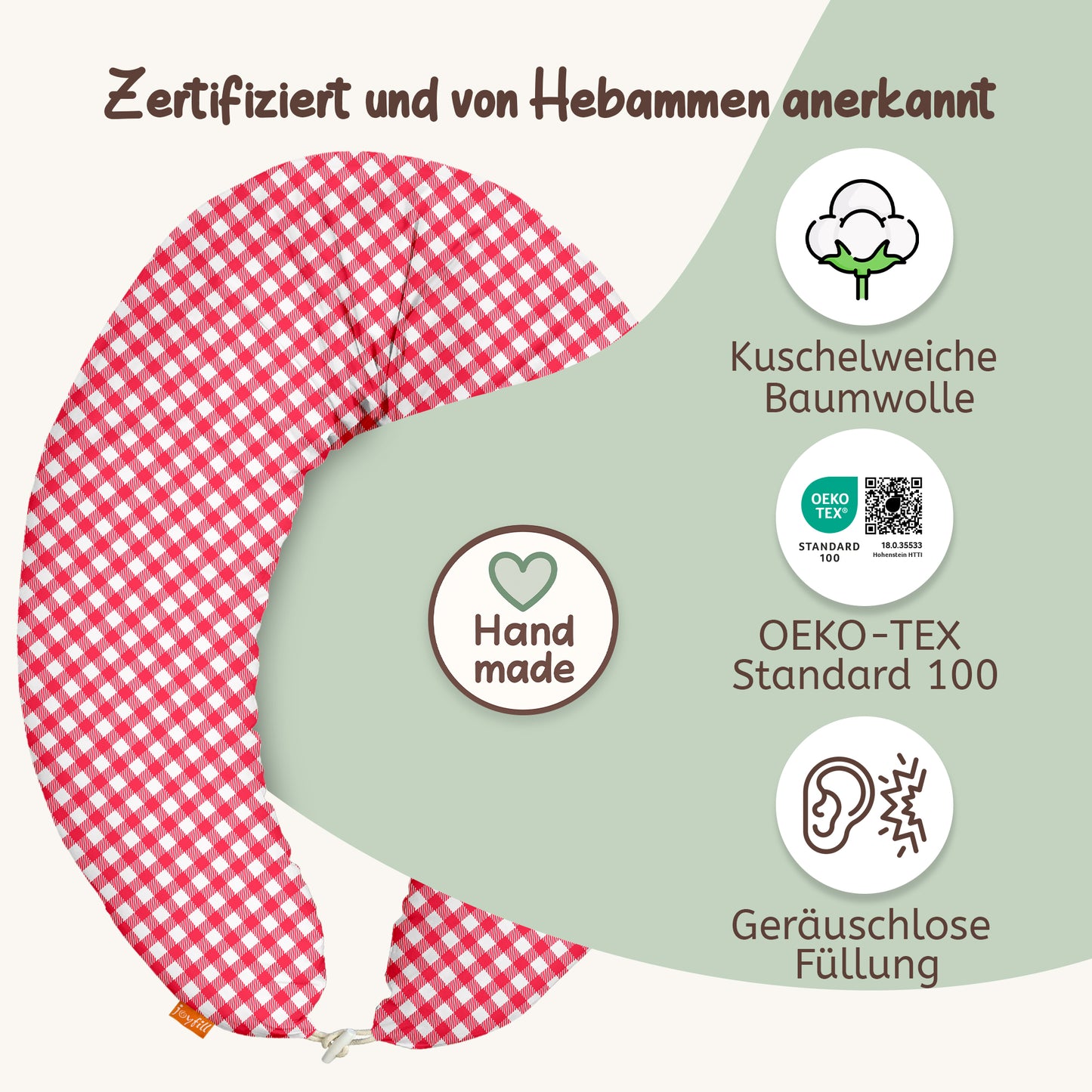 joyfill Stillkissen I Von Hebammen Getestet I Flüsterleise Füllung