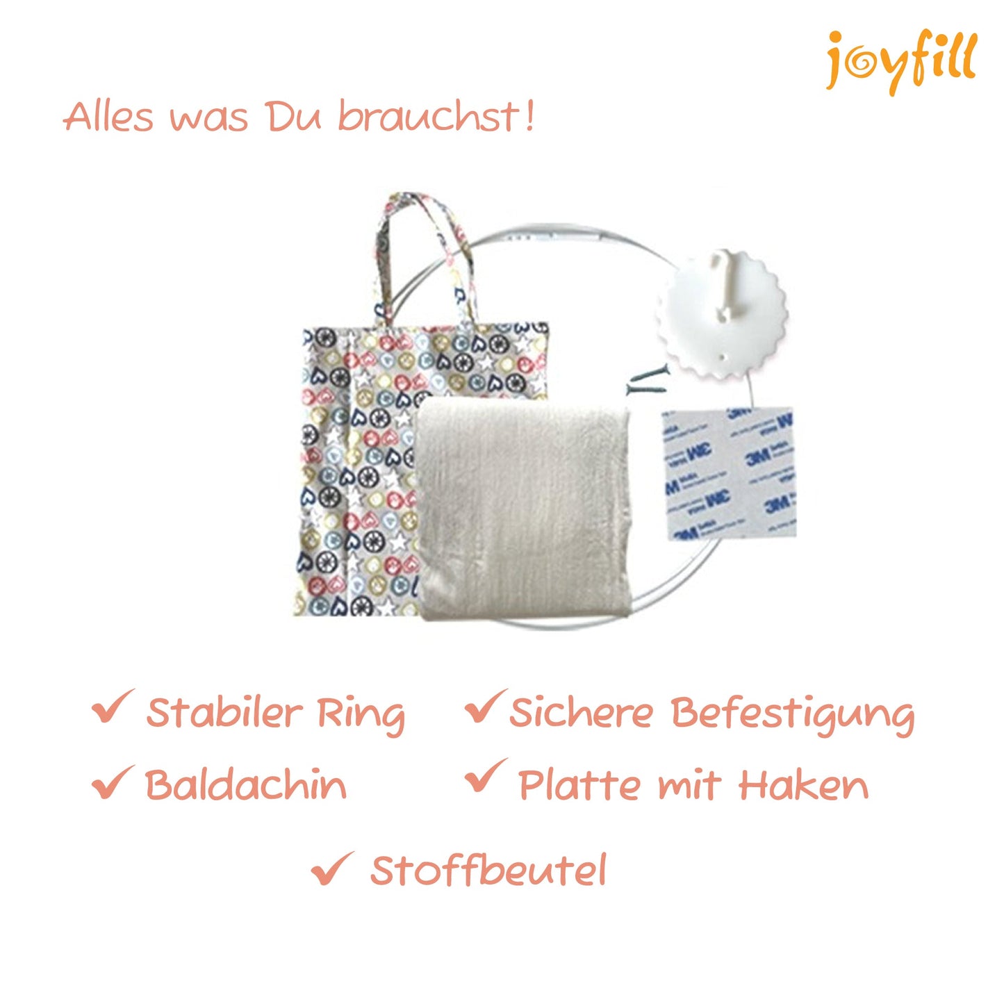 Betthimmel / Baldachin - 245cm - Joyfill