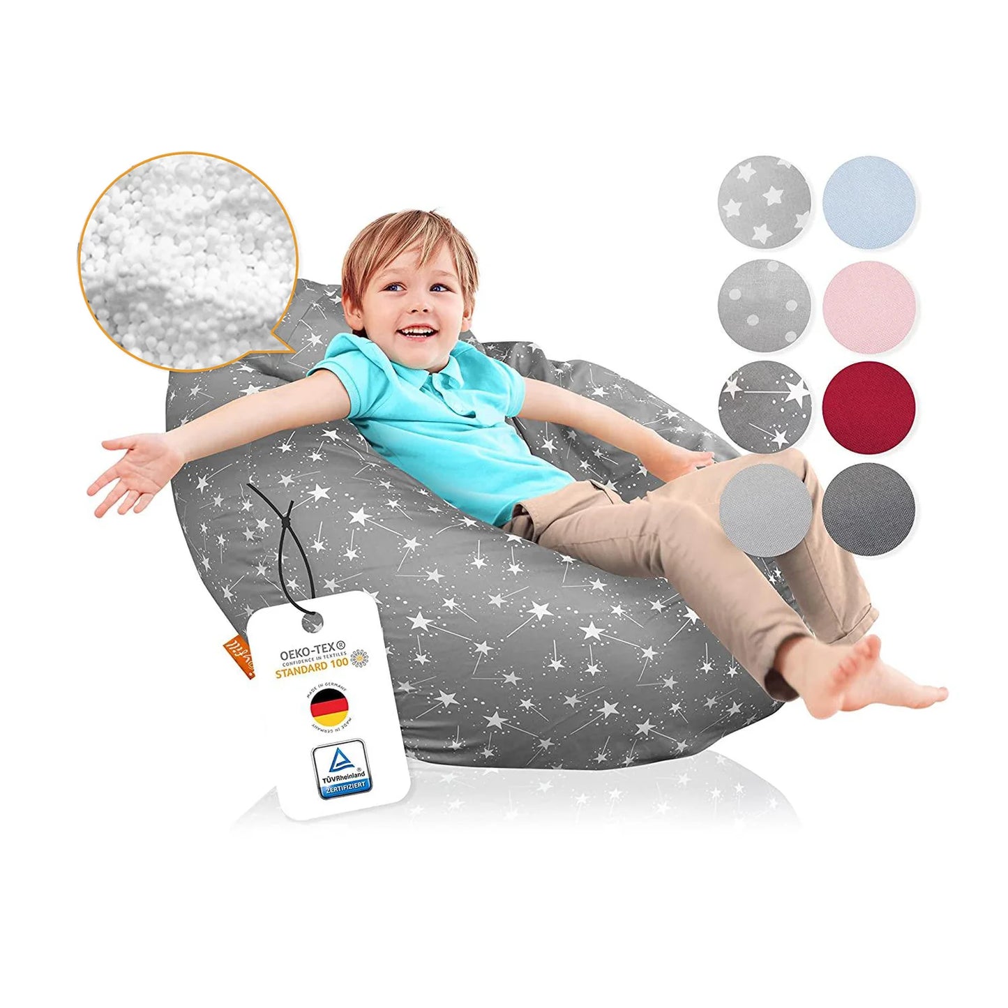Sitzsack für Kinder (EPS gefüllt | 90L)