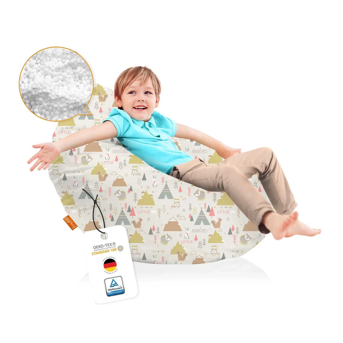 Sitzsack für Kinder (EPS gefüllt | 90L)