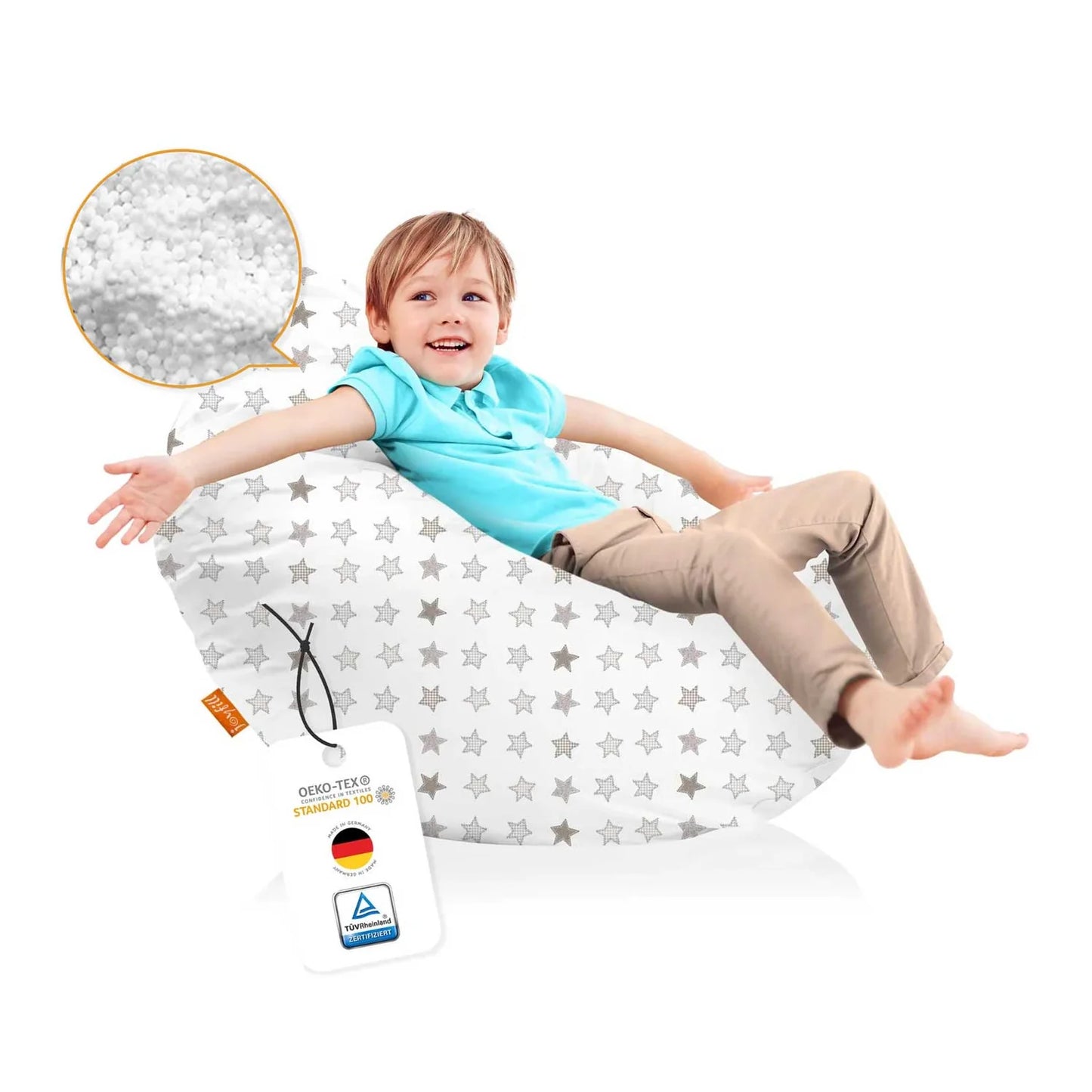 Sitzsack für Kinder (EPS gefüllt | 90L)