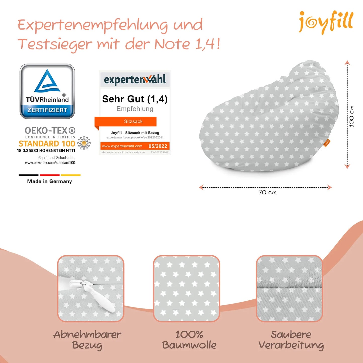 XXL Sitzsack mit Dinkel