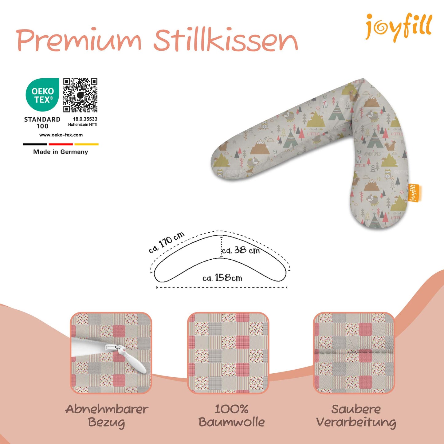 Joyfill Stillkissen (170cm) mit EPS