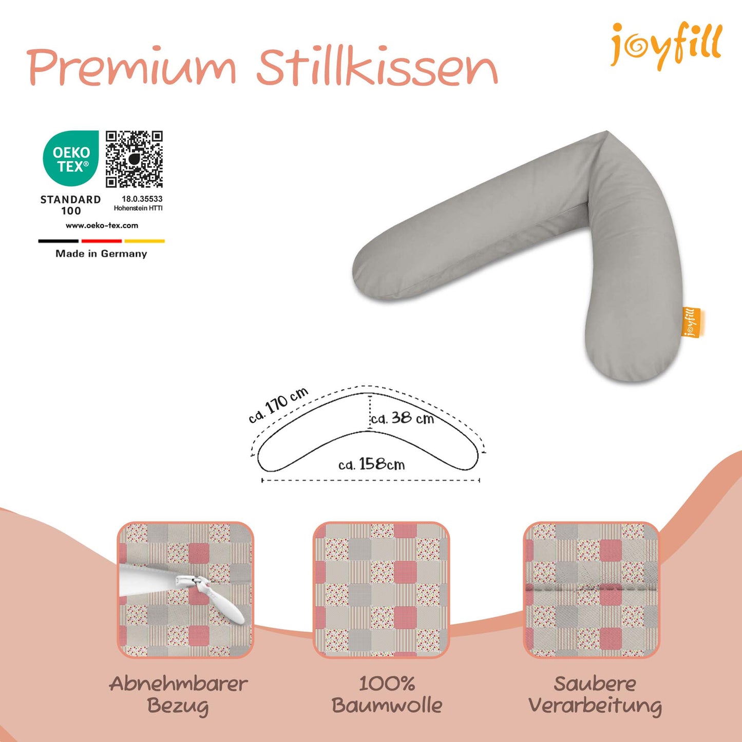 Joyfill Stillkissen (170cm) mit EPS