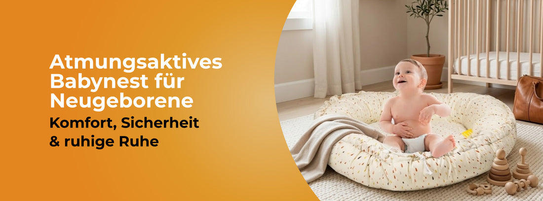 Atmungsaktives Babynest für Neugeborene – Komfort, Sicherheit & ruhige Ruhe