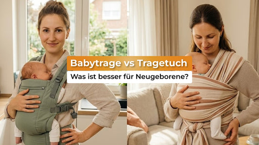 Babytrage vs Tragetuch: Was ist besser für Neugeborene?