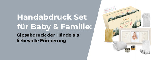 Handabdruck Set für Baby & Familie: Gipsabdruck der Hände als liebevolle Erinnerung