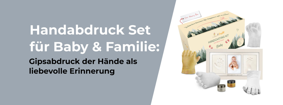 Handabdruck Set für Baby & Familie: Gipsabdruck der Hände als liebevolle Erinnerung