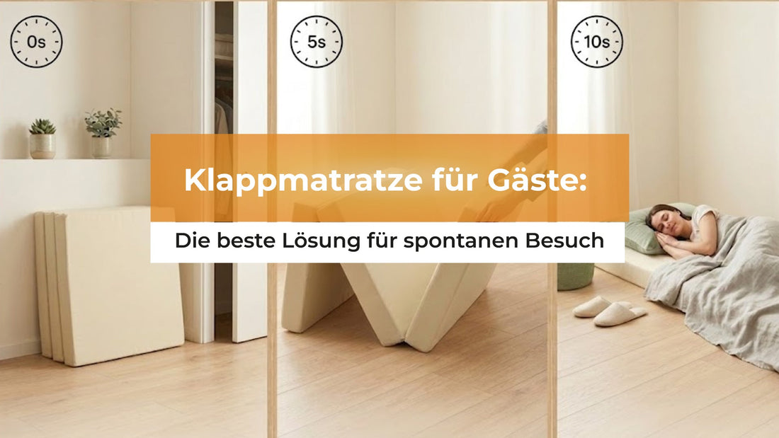 Klappmatratze für Gäste: Die beste Lösung für spontanen Besuch
