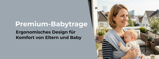 Premium-Babytrage – Ergonomisches Design für Komfort von Eltern und Baby