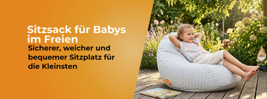Sitzsack für Babys im Freien – Sicherer, weicher und bequemer Sitzplatz für die Kleinsten
