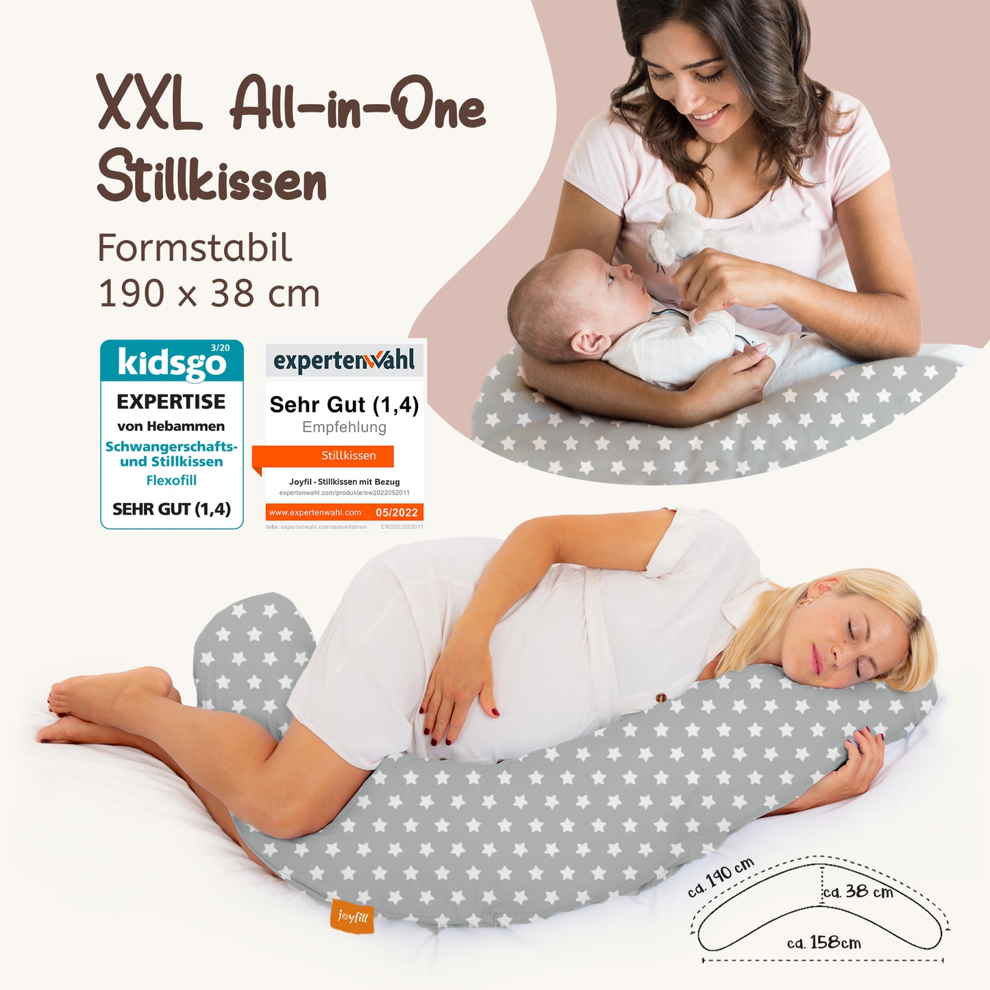 Joyfill Stillkissen XL mit EPS