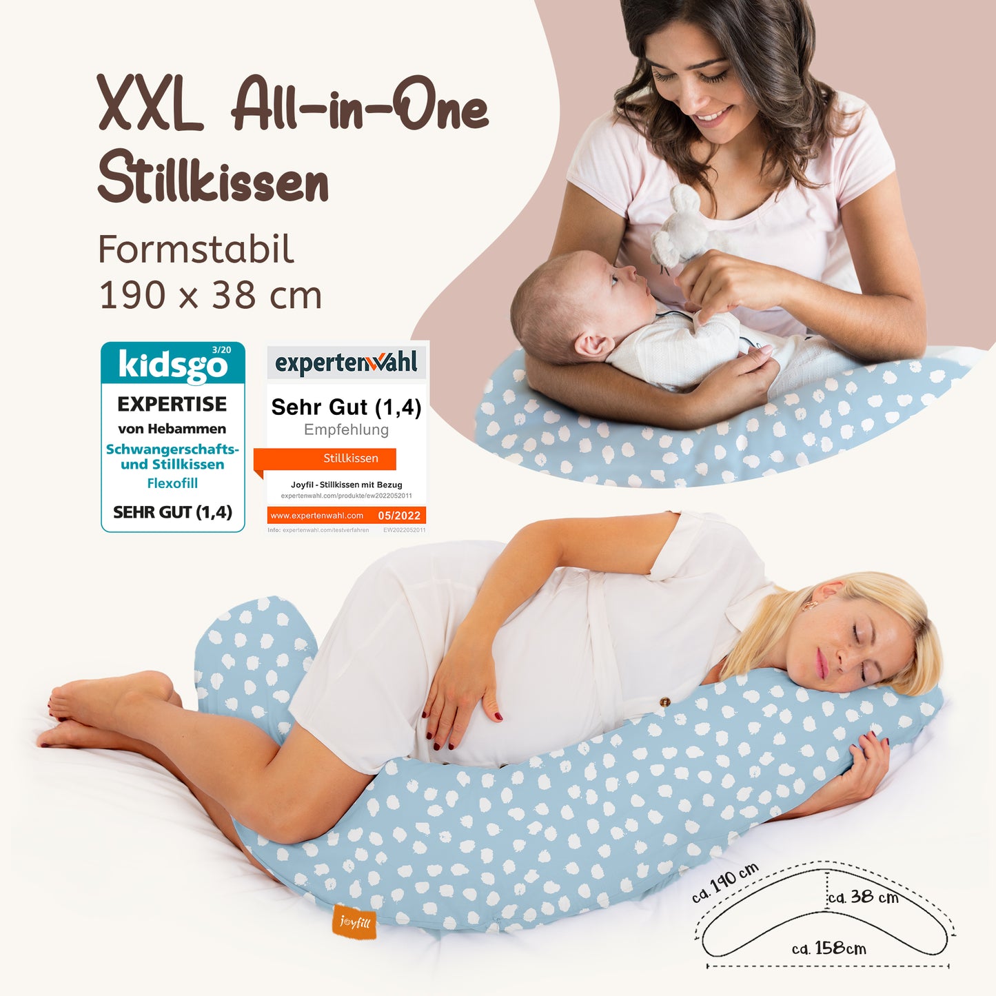 Joyfill Stillkissen XL mit EPS