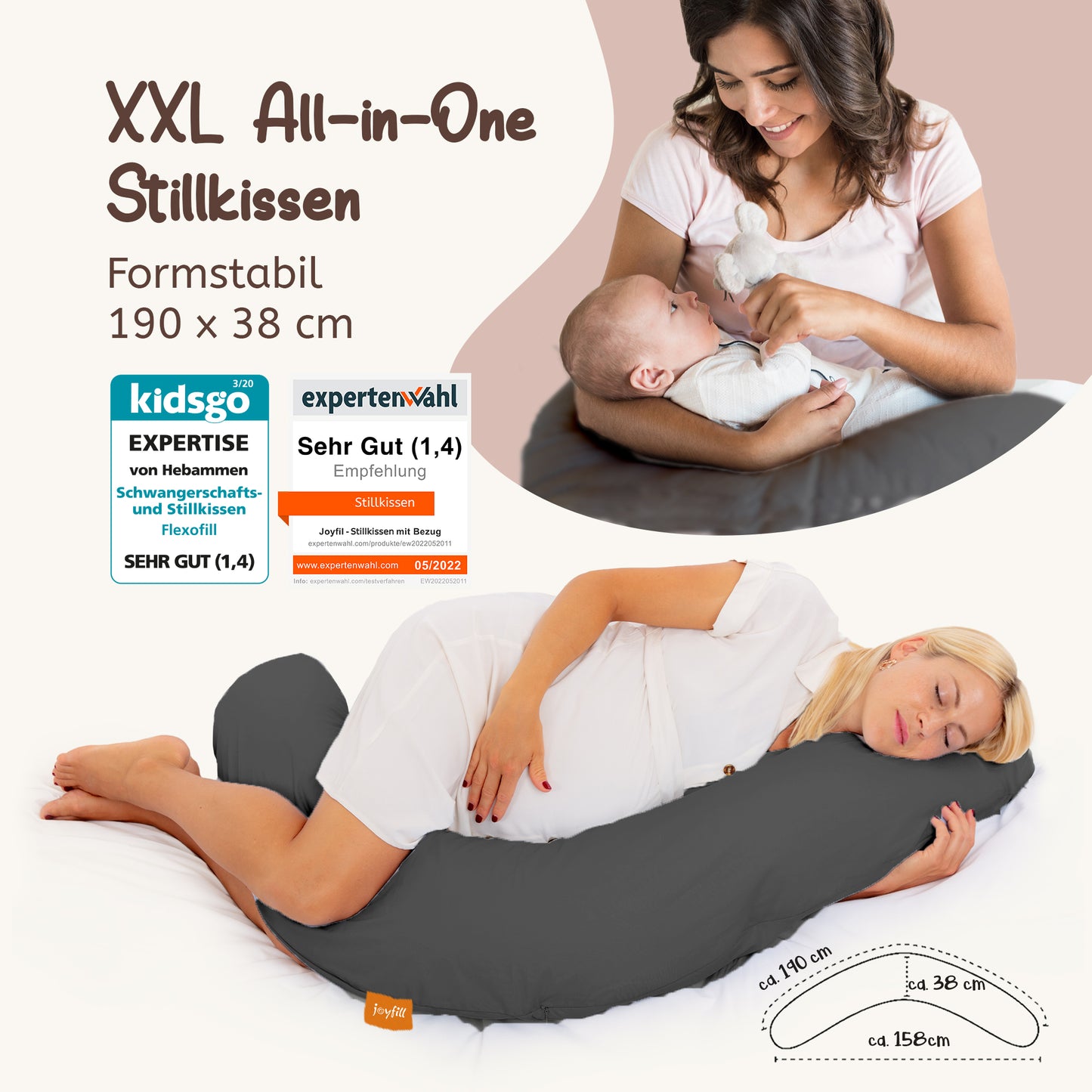 Joyfill Stillkissen XL mit EPS