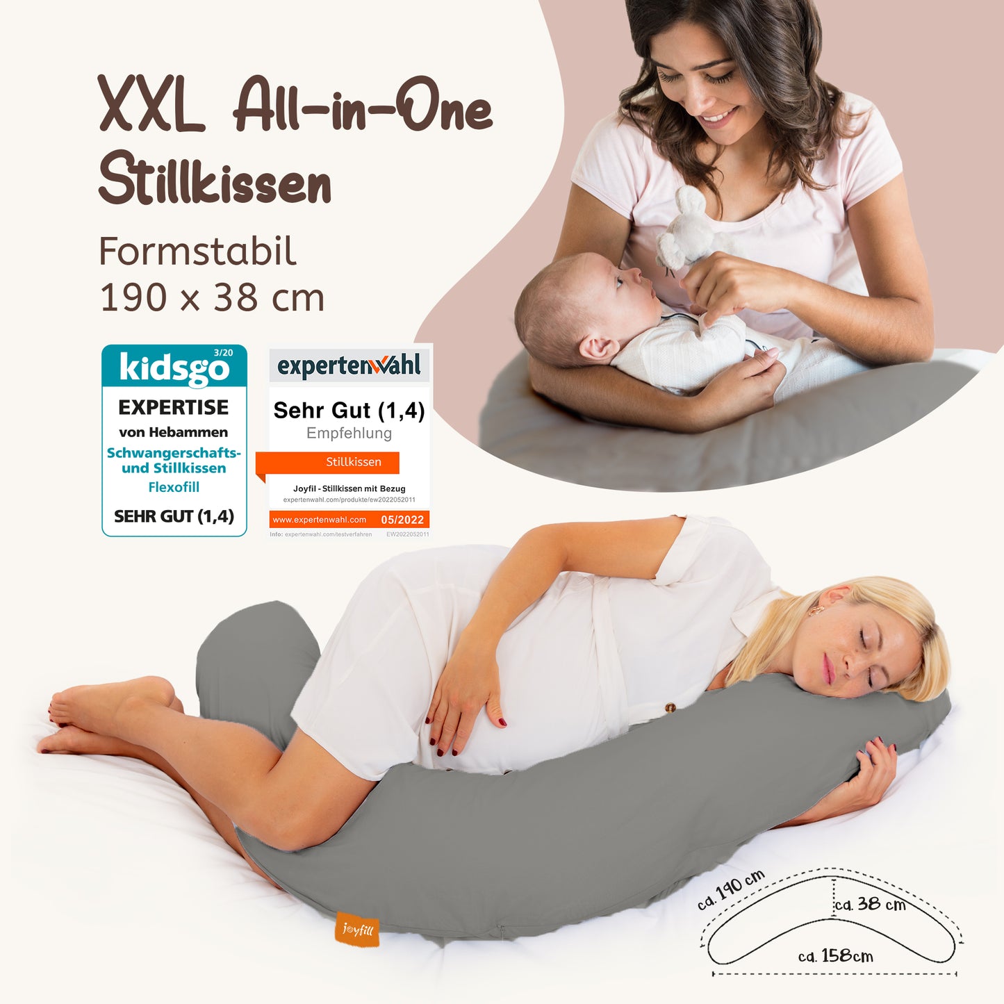 Joyfill Stillkissen XL mit EPS