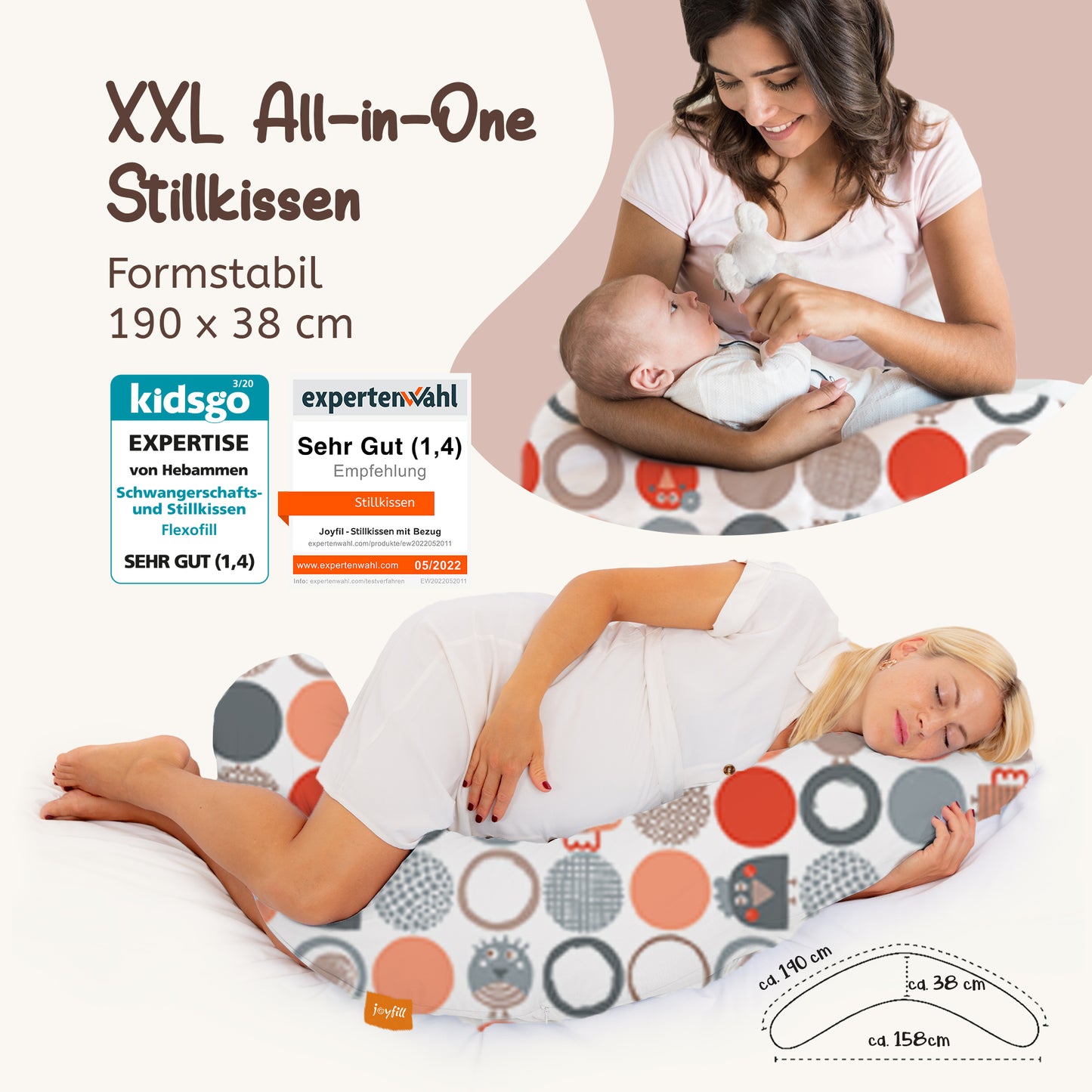 Joyfill Stillkissen XL mit EPS