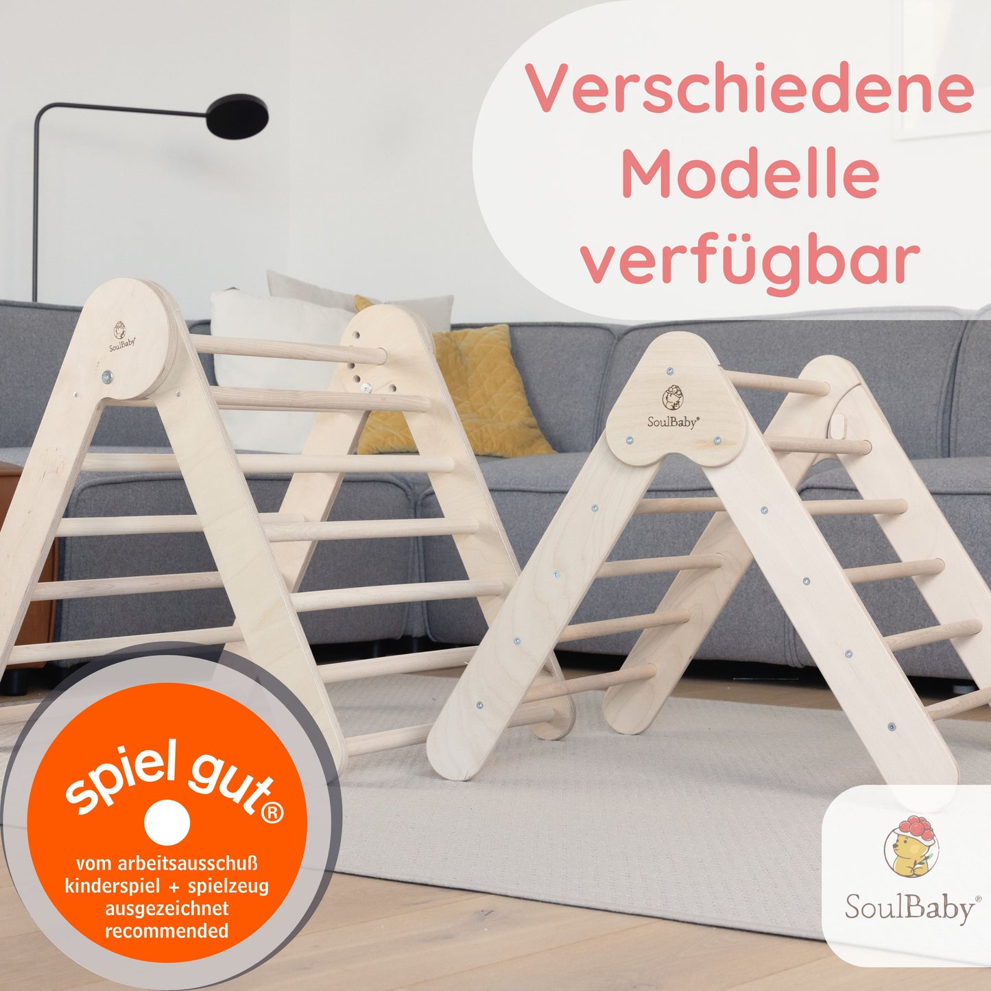 SOULBABY® Kletterdreieck mit Rutsche von Joyfill