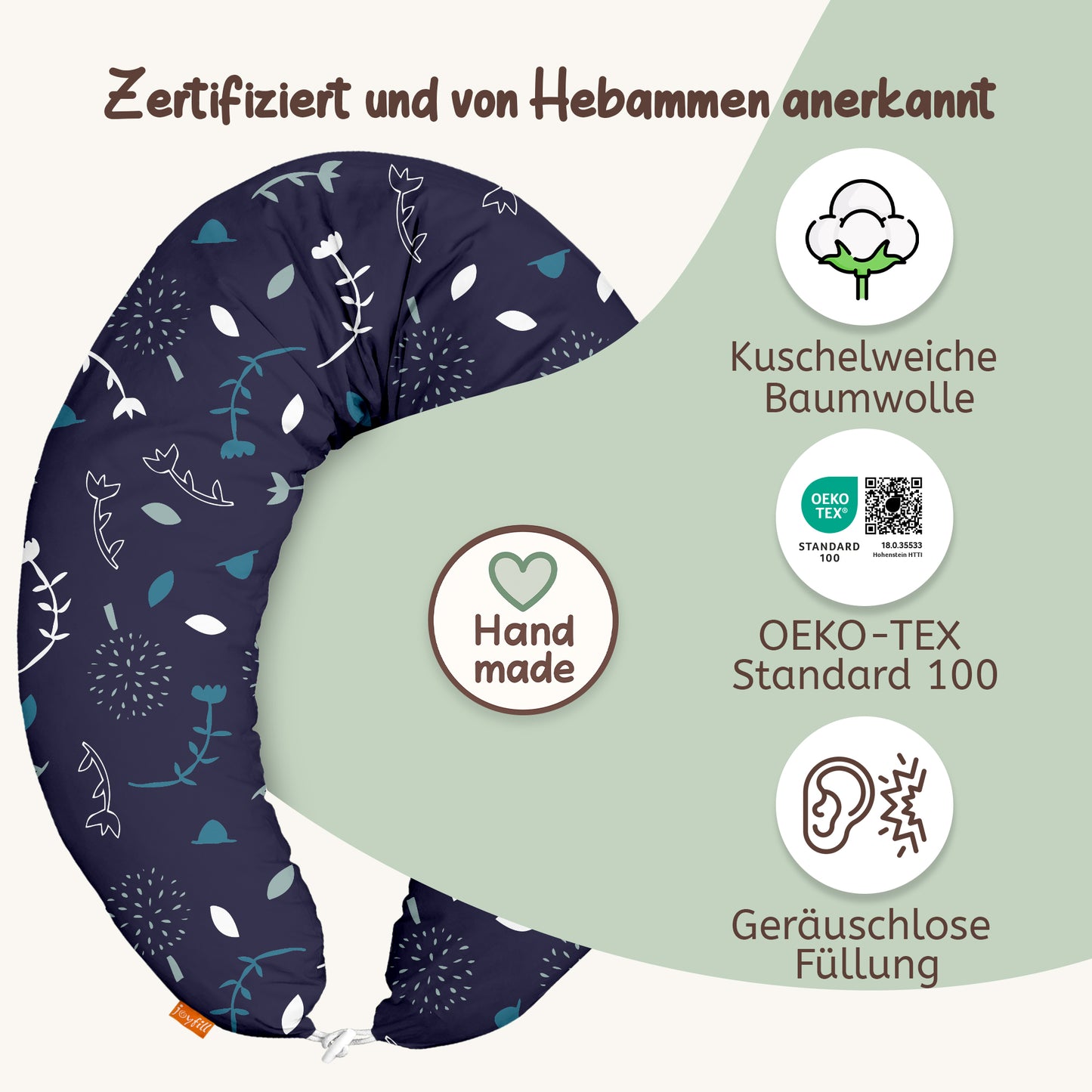 joyfill Stillkissen I Von Hebammen Getestet I  Flüsterleise Füllung