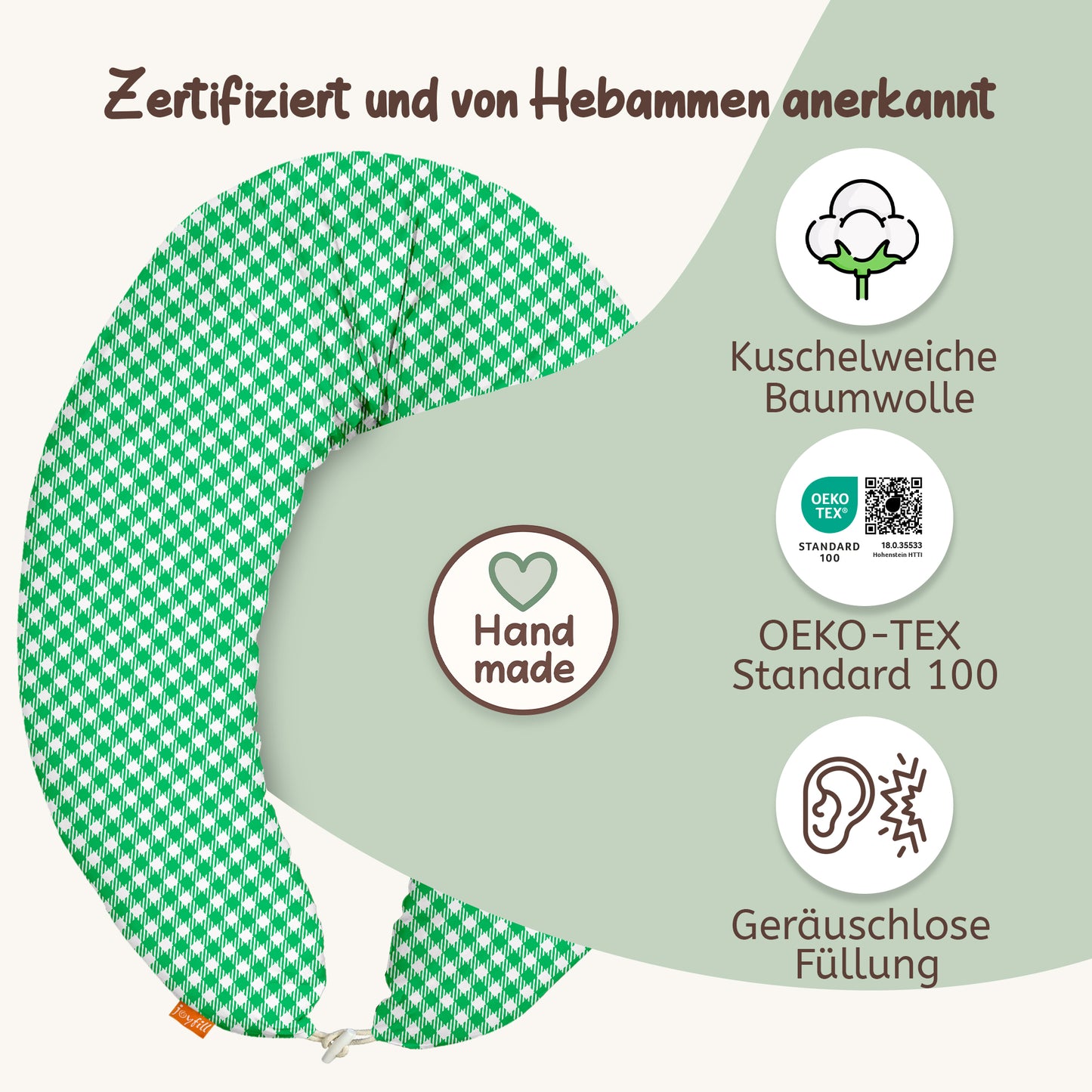 joyfill Stillkissen I Von Hebammen Getestet I  Flüsterleise Füllung