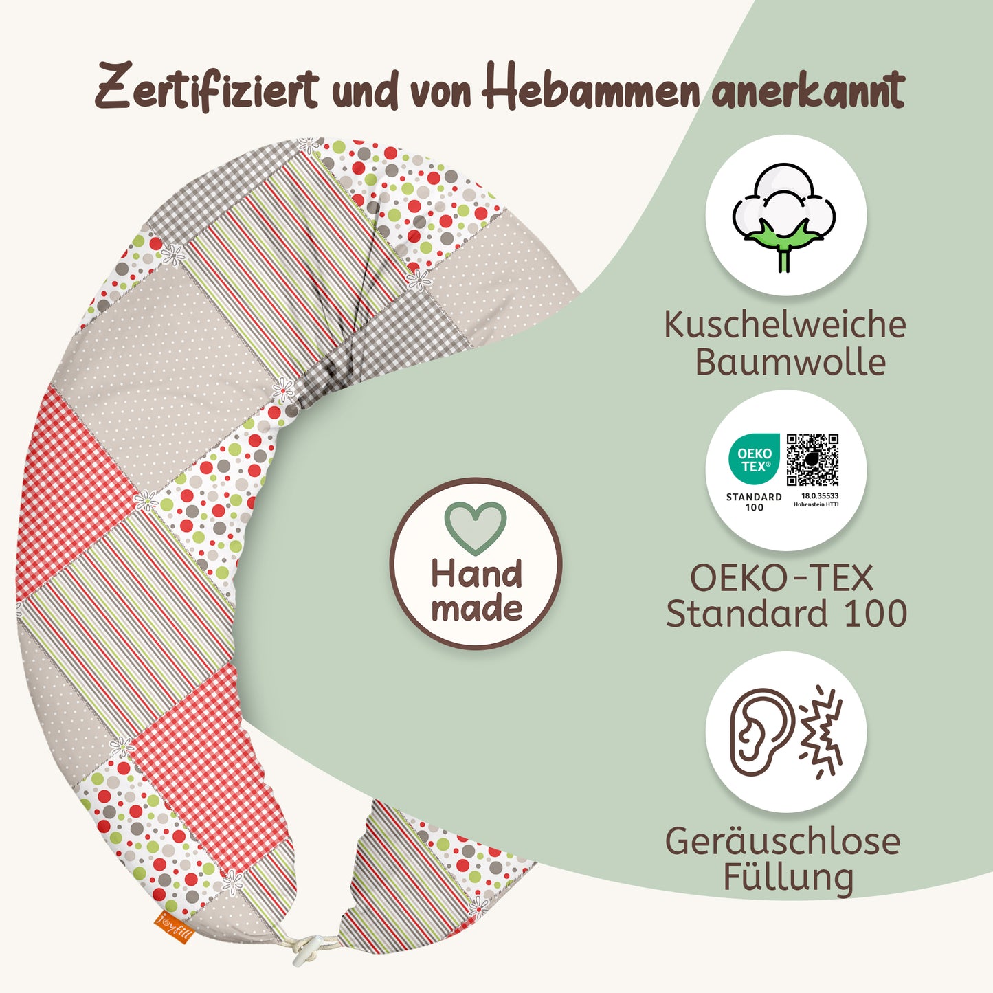joyfill Stillkissen I Von Hebammen Getestet I  Flüsterleise Füllung