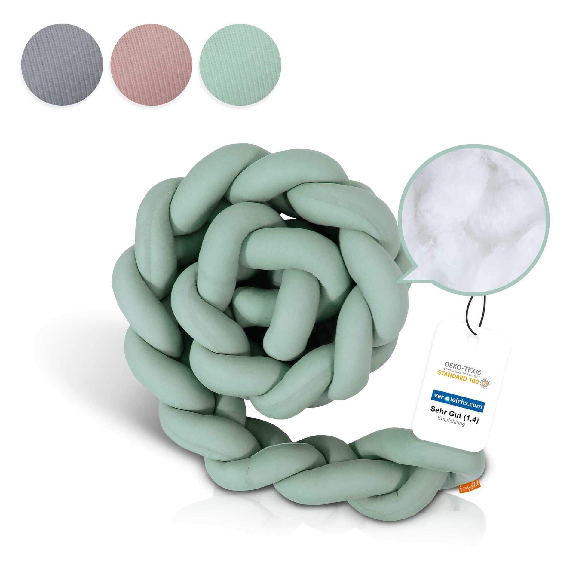 Bettumrandung - Geflochtene Nestchenschlange 200cm - Joyfill