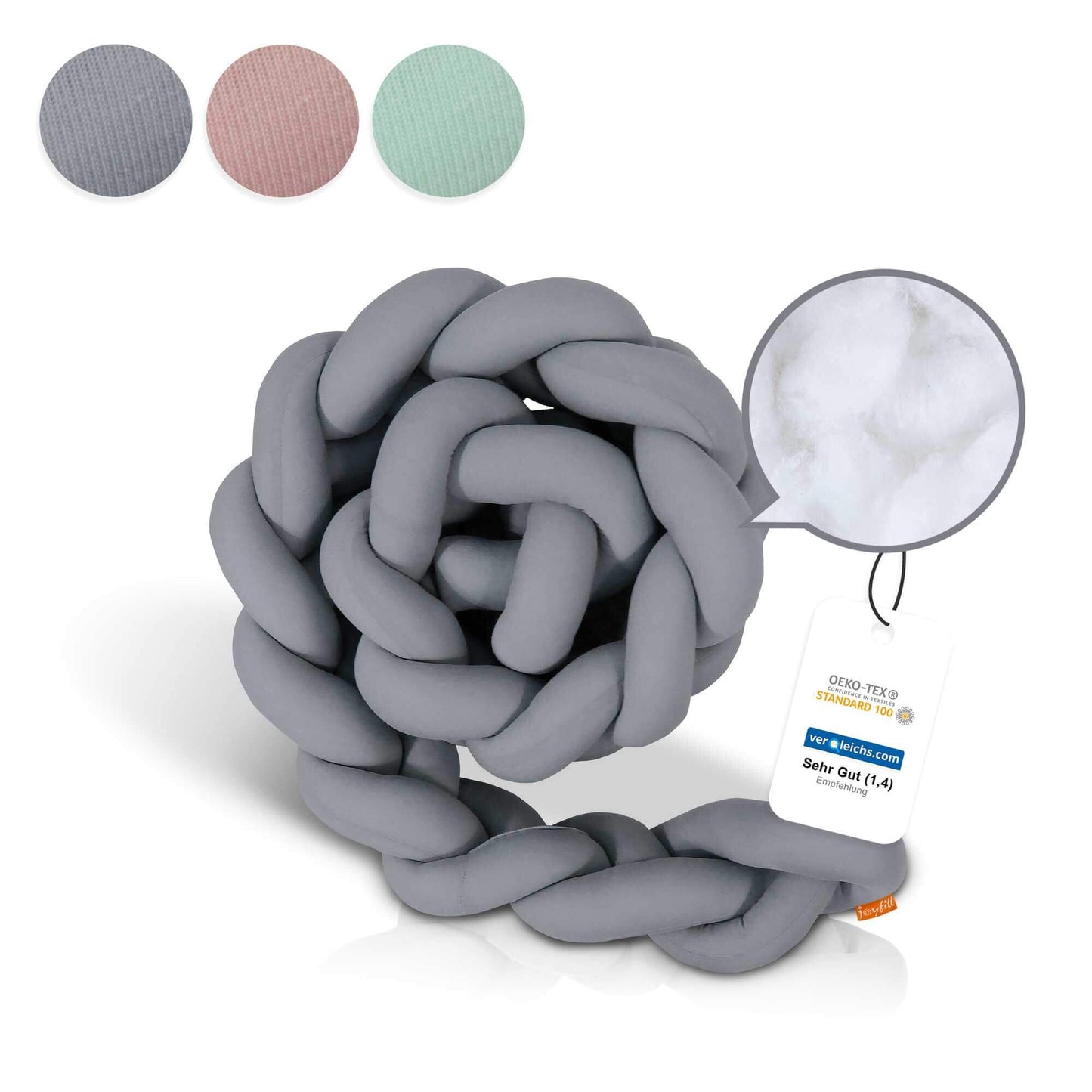 Bettumrandung - Geflochtene Nestchenschlange 200cm - Joyfill