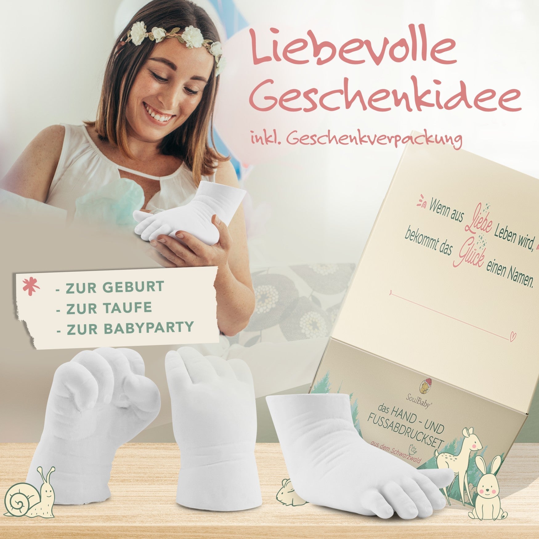 HAND - & FUßABDRUCKSET BABY von Joyfill - Joyfill