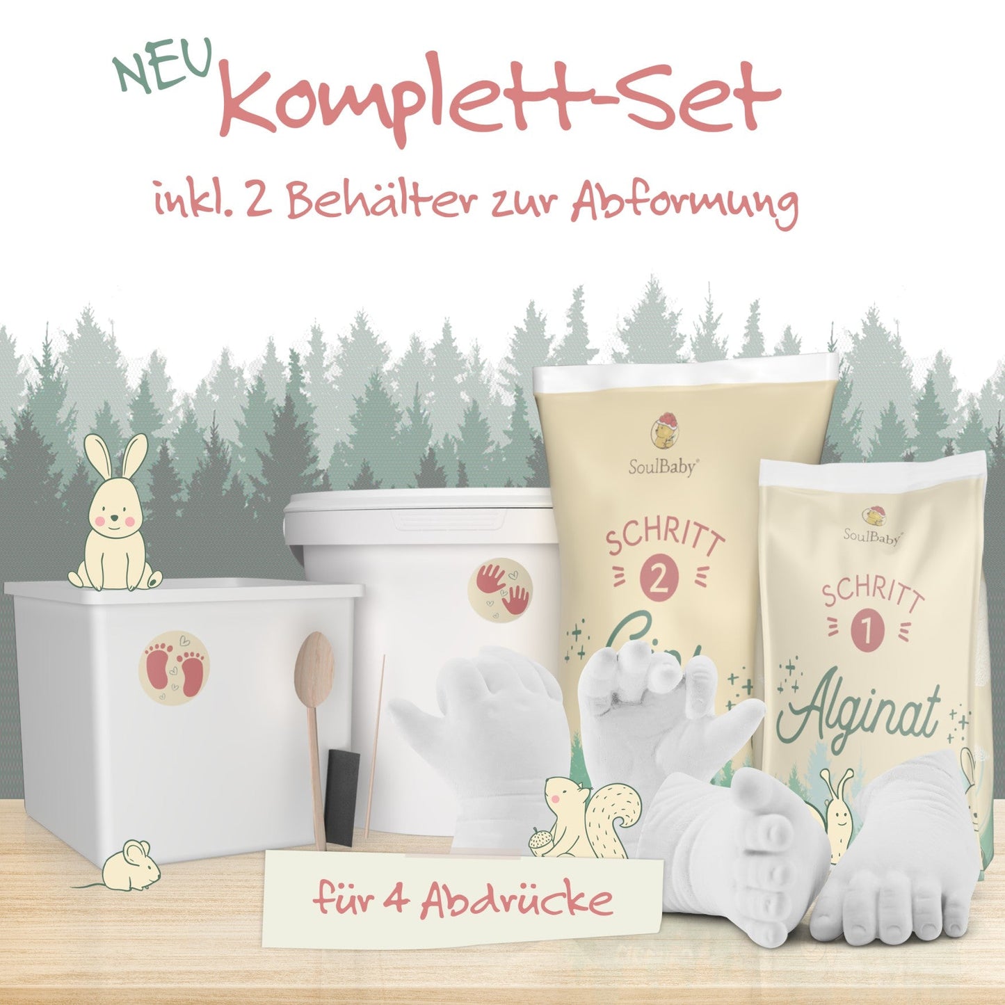 HAND - & FUßABDRUCKSET BABY von Joyfill - Joyfill