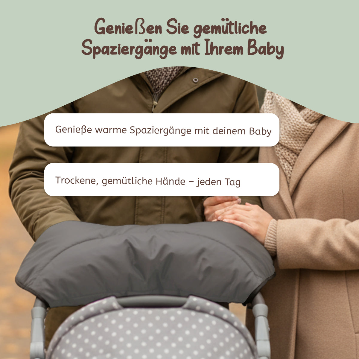 Joyfill Kinderwagen Handwärmer Handmuff Universal