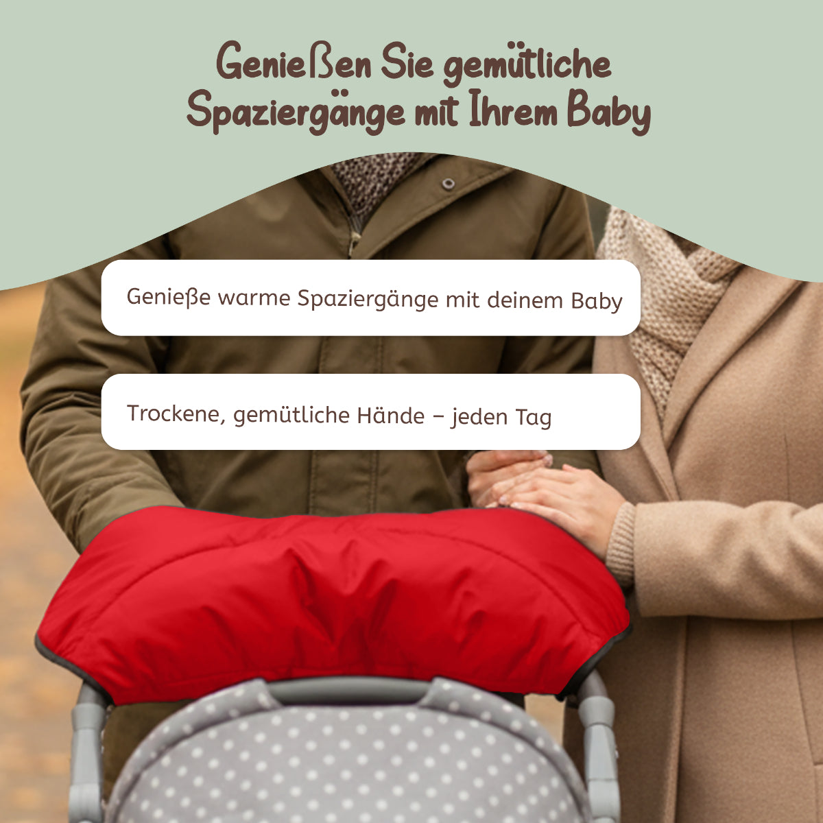 Joyfill Kinderwagen Handwärmer Handmuff Universal